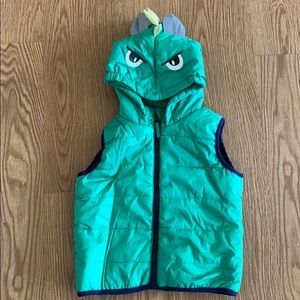 Kids Dinosaur Puffer Vest